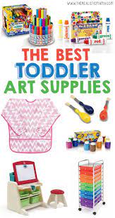 16 Best Art Supplies For Toddlers The Realistic Mama Toddler Art Supplies Toddler Art Art Supplies List