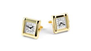 Gold Tone Watch Cufflinks Warren Asher Free Shipping
