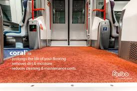 Coral Fr Entrance Matting For Translink Ni Railways By Forbo Flooring Systems Flooring Bus Interior Safety Floor