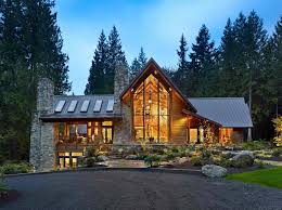 Rustic night stands (small & large). Rustic Contemporary Home Nestled In Secluded Forests Of Washington