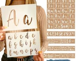 To learn more about stencil letterings, we can download 8 inch letter stencils alphabet. Alphabet Stencils Etsy
