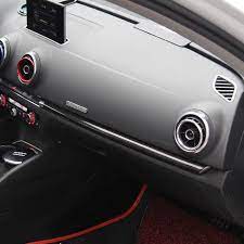 Set Of 7 Real Black Carbon Fiber Interior Trim Complete Set For Audi A3 S3 8v 2012 2016 Audi A3 Carbon Fiber Audi