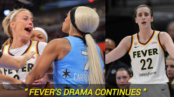 The Wildest Night in Indiana Fever History 😳 Sophie cummigham wants to fight  DiJonai Carrington after Flagrant 2. also Caitlin Clark got tech for bumping  ref. Indiana Fever vs Chicago | Dunk Dynasty