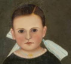 JOHN JAMES TRUMBULL ARNOLD (PENNSYLVANIA, MARYLAND, VIRGINIA, 1812-1865)  FOLK ART PORTRAIT