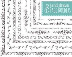 8 Doodly Page Borders Clip Art Hand Drawn Frames Doodle Etsy In 2021 How To Draw Hands Drawing Frames Doodle Borders