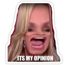 Its My Opinion Sticker By Lucianaruiz Snapchat Stickers Meme Stickers Funny Stickers