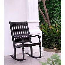 Solid Wood Porch Rocker Black Porch Rocker Rocking Chair Porch Outdoor Rocking Chairs