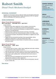 Applying to diesel mechanic jobs? Diesel Mechanic Cv Template Heavy Equipment Service Technician Cv February 2021 Diesel Mechanics Or Diesel Service Technicians Inspect Repair Or Overhaul Buses Trucks And Other Vehicles That Operate Using A