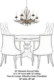 34 inches high x 48 inches in diameter. How High Should My Chandelier Hang My Design42