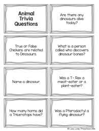 History, human anatomy, geography, popular books, movies, and much more. Animal Trivia Questions By Live Love Preschool Tpt