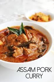 Assam Pork Curry Recipe Pork Curry Indian Food Recipes Pork Dishes