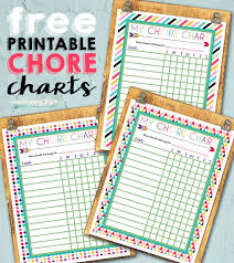 free printable chore charts i should be mopping the floor