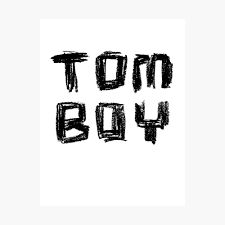 Tom Boy Tomboy Text Design