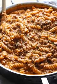 Creamy Beef Pasta Ground Beef Recipes Easy Easy Pasta Dishes Beef Pasta Recipes