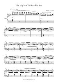 Not angka dan not balok lagu kulihat ibu pertiwi karya ismail marzuki. Rimsky Korsakov The Flight Of The Bumblebee Sheet Music For Piano 8notes Com