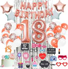 Are some of the great birthday gift ideas. 18th Birthday Decorations By Serene Selection 18 Year Old Cake Topper Happy Birthday And Number Balloons
