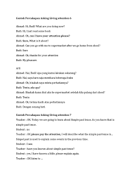 Contoh dialog asking for attention 2 orang dan artinya. Attention Pdf