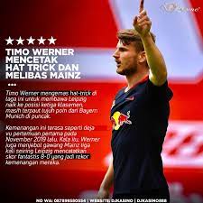 Timo Werner Mengemas Hat Trick Di 2020 Kasino Bayern Munich Leipzig