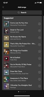 I have just added archive links to one external link on ideas for songs. Spotify Add Songs To Playlist Big Little Features