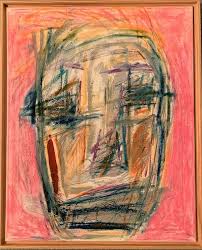 Abstract Portrait Series- Pink Background