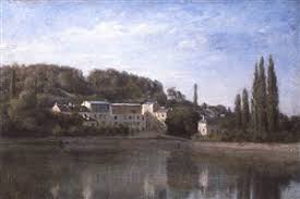 Ville D Avray L Etang Les Maisons Cabassud Et La Maison De Corot Ville D Avray By Jean Baptiste Camille Corot Paisajes Impresionismo Pintor