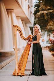 Florida Harpist Harp Photography Music Luxury Fashion Dress Style Lyon Healy Luxury Fashion Dresses Music Photography Harpist