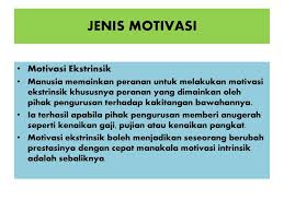Sedangkan ekstrinsik adalah unsurunsur yang membangun seseorang, karya, cerita dan sebagainya dan berasal dari rangsangan dari luar.begitu beragam pengertian motivasi intrinsik dan ekstrinsik yang bisa menjadi referensi buat anda. Motivasi Dan Kaunseling Ppt Download