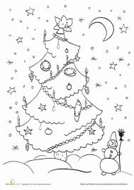 Christmas Tree Worksheet Education Com Coloring Sheets Christmas Kindergarten Christmas Colors
