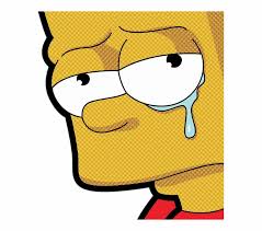 Sad was the news as it spread about the village of the death of. Sad Bartsimpson Simpsons Transparent Png Download 4315508 Vippng