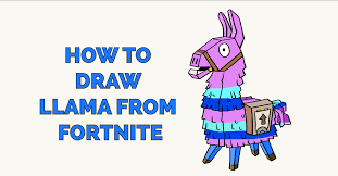 3d optical illusion on paper with. How To Draw Llama From Fortnite Really Easy Drawing Tutorial