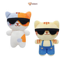 ISTANA BONEKA Kucing Squishy Carlo dan Monte GANTUNGAN KUNCI Mini Lucu