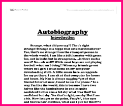 How To Write A Autobiography | Essay Examples, Autobiography Template,  Writing A Biography