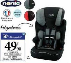 Offre Le Siege Auto Nania Chez Carrefour