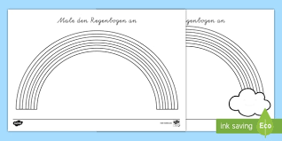 Regenbogen Anmalbilder Teacher Made