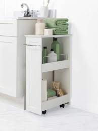 Use these bathroom storage ideas to make the most of available space. 26 Bathroom Storage Cabinets That Will Help You Keep Everything Organized Bathroom Floor Storage Small Bathroom Storage Bathroom Storage Cabinet