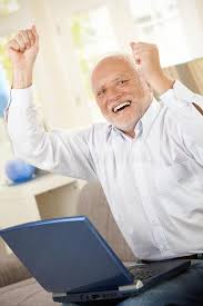Old Man Celebrating With Laptop Old Man Celebrating At Home Laughing And Raisi Ad Laptop Home Man Cele Old Man Meme Stock Photos Funny Funny Memes