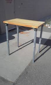 Later i came up with this idea of making a folding type for. Adjustable Height Table Legs By Eclecticneophyte I Had An Epiphany One Day And This Was The Result Diy Table Legs Adjustable Height Table Adjustable Table