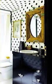 Black And White Accent Wall Dots Pin By Sarah Baynes On Bathrooms Polka Dot Bathroom Polka Dot Walls Polka Dots Wallpaper