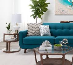 Allie Jade 82 Sofa Teal Couch Living Room Living Room Decor Modern Family Room