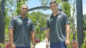 The queensland reds is the rugby union team for the australian. Reds To Regions Mackay Whitsundays Richie Asiata Josh Flook In Town During Super Rugby Au Pre Season The Courier Mail