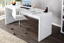 Enzo White High Gloss Computer Office Desk In 2020 White Gloss Office Desk Ikea Office Desk Glass Desk Office
