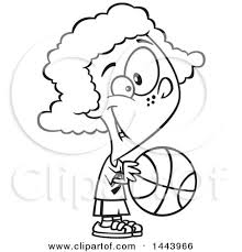 Check spelling or type a new query. Clipart Outlined Black Basketball Player Dribbling The Ball Royalty Free Vector Illustration By Toonaday 1097380