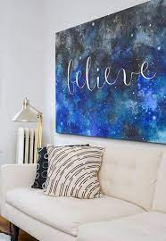 Believe By Ana Victoria White Canvas Art Art Diy Canvas Painting