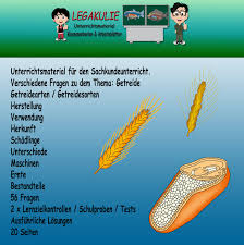 Hsu Getreide Getreide Getreide Grundschule Klassenarbeiten