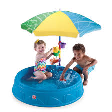 The kiddie pool with slide will inflate in less than 2 minutes, for quick and convenient setup results. Play Shade Pool Kids Sand Water Play Step2