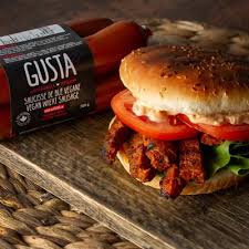 Burger Vegetalien A La Saucisse Metro Recipe Vegan Sausage Sausage Burgers Orange Recipes