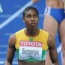 Turns out, there are some who are questioning her gender, and subsequently, tests are being conducted to see if she is really a woman. Caster Semenya Wikipedia