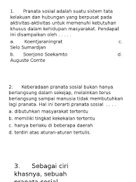 Hallo, selamat datang di pendidikanmu.com, sebuah web tentang. Soal Pranata
