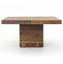 Hunter Rustic Lodge Chunky Reclaimed Wood Square Dining Table In 2021 Square Dining Tables Wood Dining Table Square Pub Table