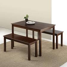 Wood Dining Table With Two Benches Furniturify Coffee Table With Seating Wood Dining Table Dining Table Setting